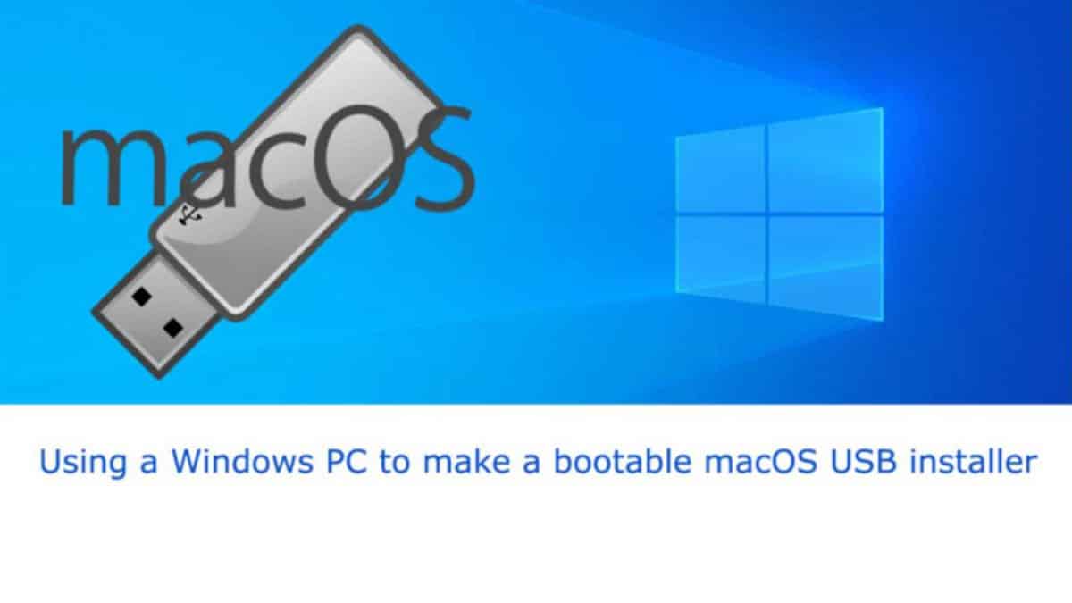 prepare usb for windows 10 install from mac